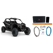 Rockville RXD-T2 2400w 2-Channel Amplifier+Amp Kit For Can-Am Maverick ATV/UTV
