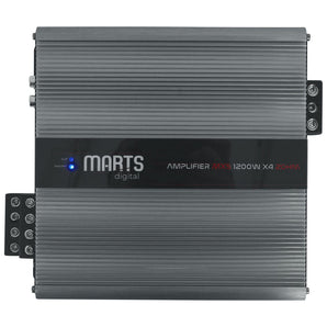 Marts Digital MXS 1200x4 2 OHMS 1200w RMS 4 Channel Class "D" Car Amplifier Amp