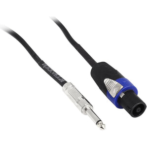 2 Rockville RCTS1250 50' 12 AWG 1/4" TS to Speakon Pro Speaker Cable 100% Copper