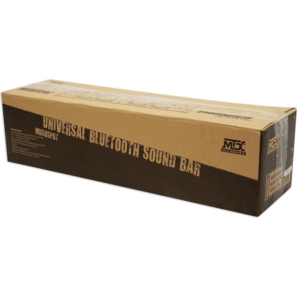MTX MUD6SPBT Six-Speaker Bluetooth Marine Soundbar System For ATV/UTV/RZR