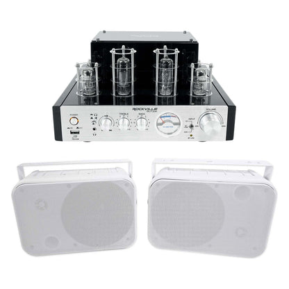 BluTube Tube Amplifier/Home Theater Bluetooth Receiver + 6.5" Speakers