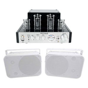 Rockville BluTube Tube Amplifier/Home Theater Bluetooth Receiver+6.5" Speakers