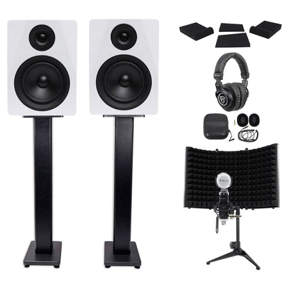 DPM5W White 2-Pack + RHTSB Stands Bundle