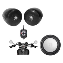 45KM102 10" 350W Marine Subwoofer & RockNRide Handlebar Speaker Bundle