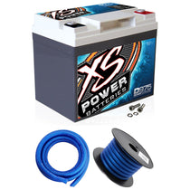 XS Power D975 2100 Amp AGM Power Cell Car Battery+Hardware+Power/Ground Wires