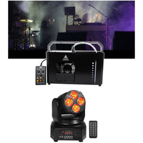Hurricane Haze 4D Hazer + RGBW Moving Head Light