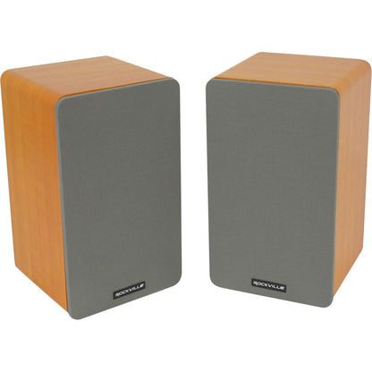 RockShelf 58C Classic 5.25" Home Bookshelf Speakers w/37" Stands