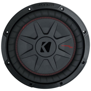 (2) KICKER 48CWRT104 CompRT 800w Shallow 10" Subwoofers DVC 4-ohm Subs COMPRT10