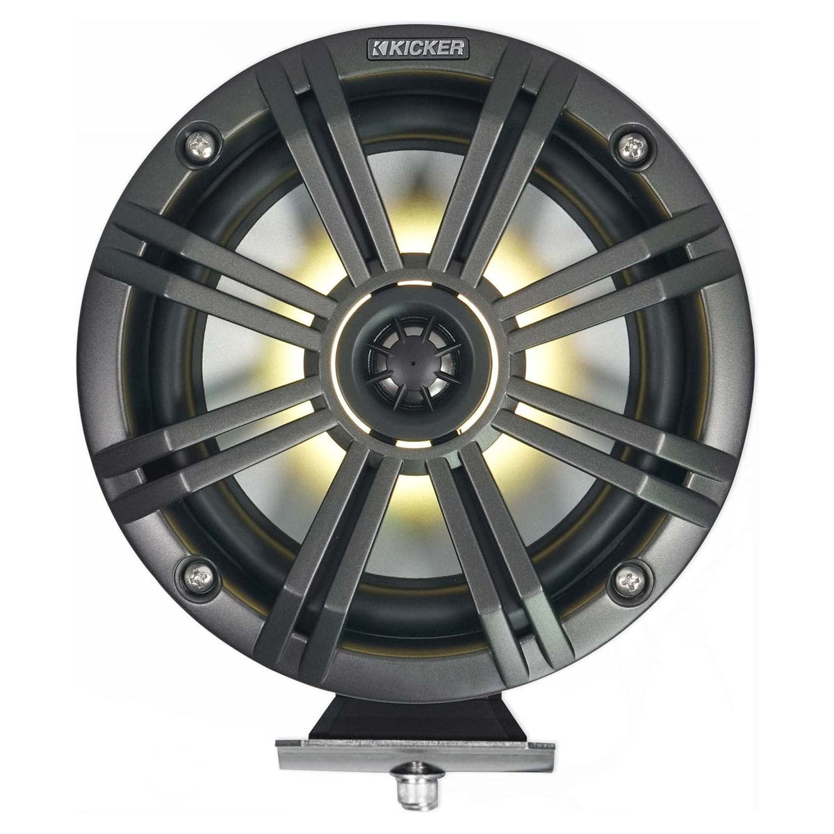 KMFC65 6.5" Black Marine LED Speakers, Amplifier & Wire Kit