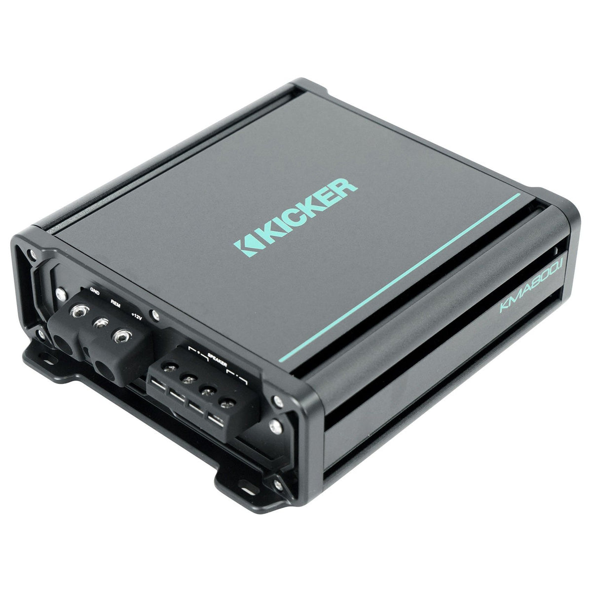 KICKER 48KMA8001 800 Watt 1-Ohm Marine/Boat Mono Sub Amplifier+Amp Kit KMA800.1