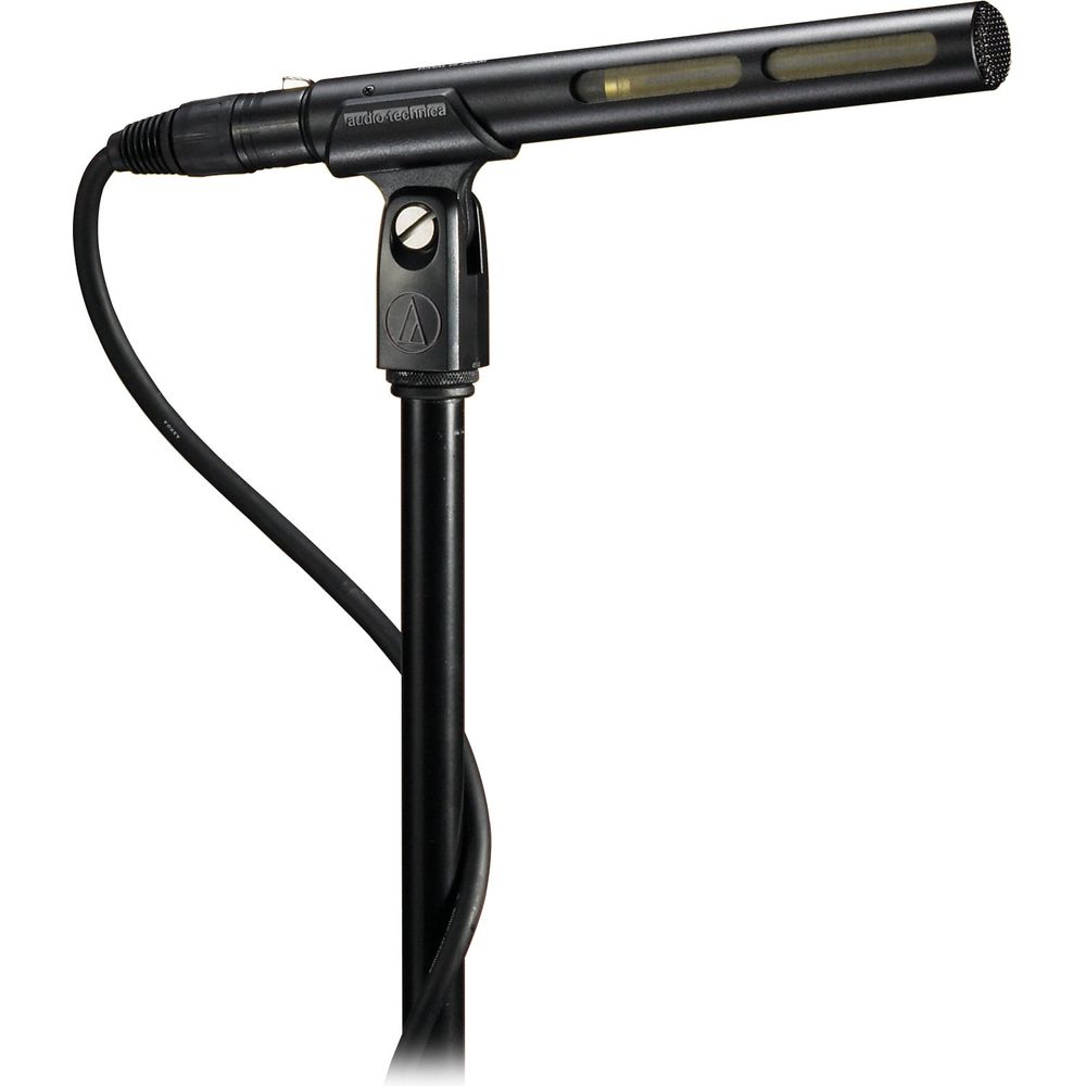 Audio Technica AT875R Short Shotgun Condenser Microphone w/ Line+Gradient DV Mic