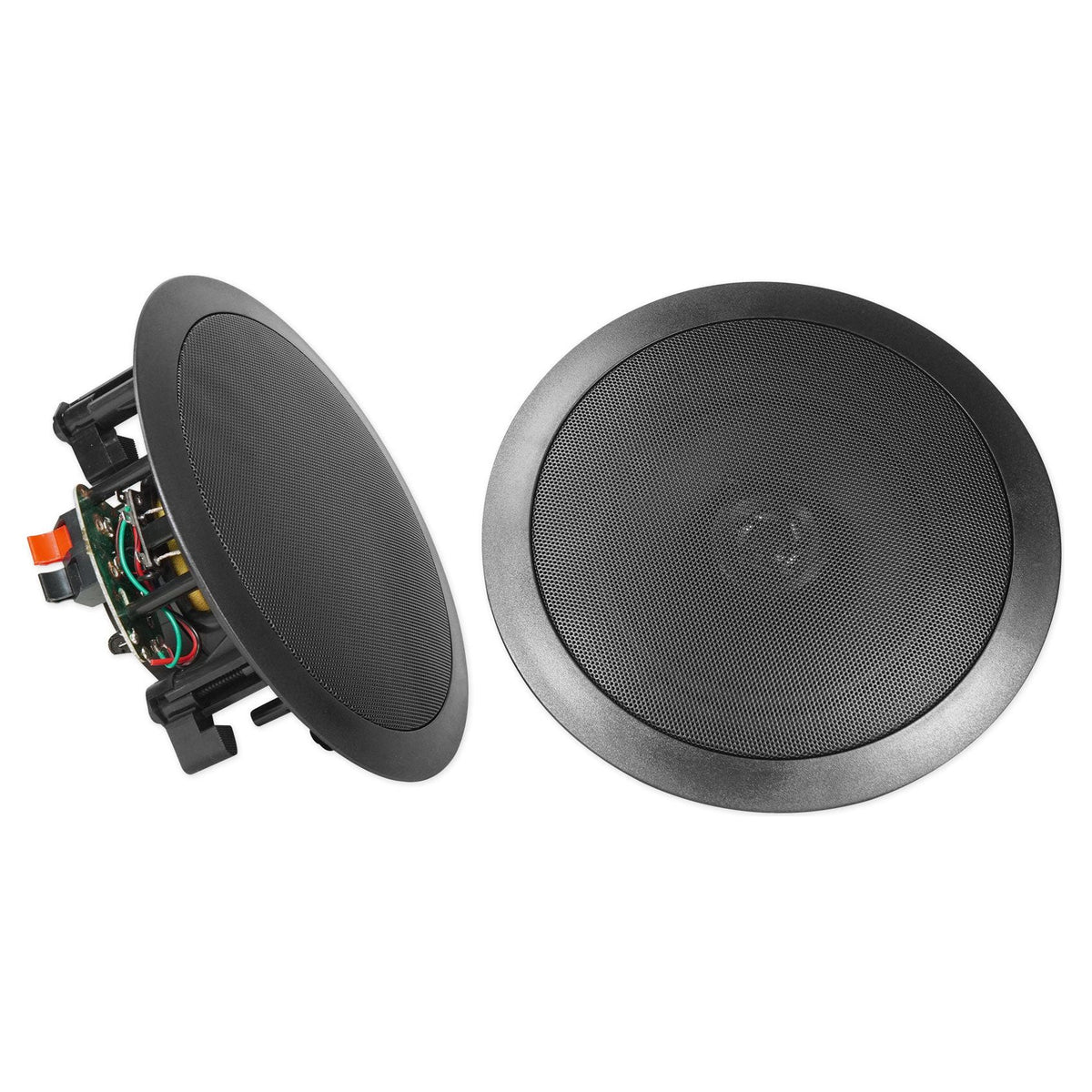 4000W Bluetooth DVD Receiver with (1) Pair 6.5" Black In-Ceiling Speakers