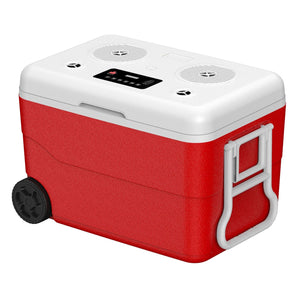 Technical Pro Rechargeable Cooler w/ Wheels+USB+Bluetooth+2) Speakers+Power Bank