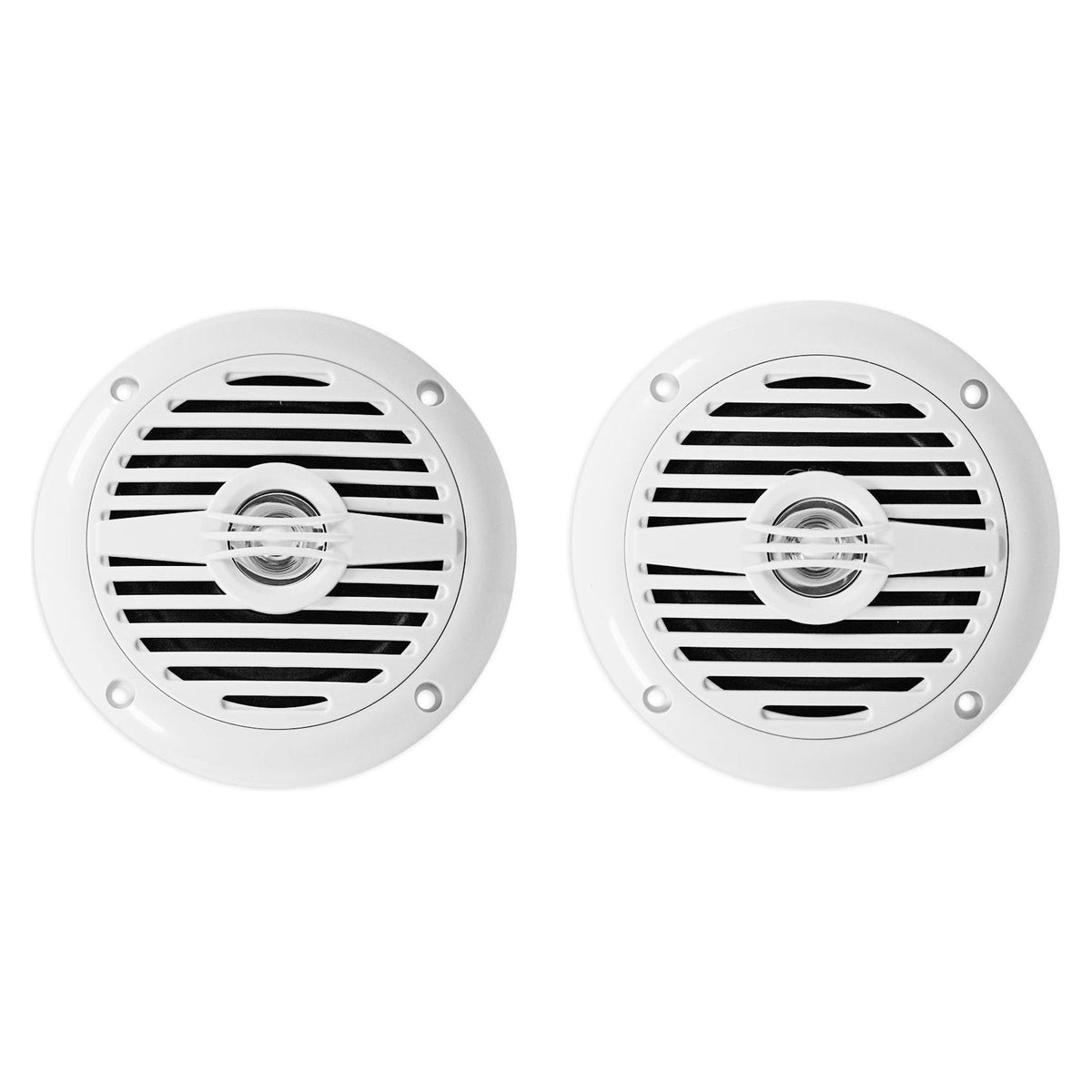 KMC2 Gauge Hole Digital Media Receiver w/Bluetooth+(2) 4" White Speakers