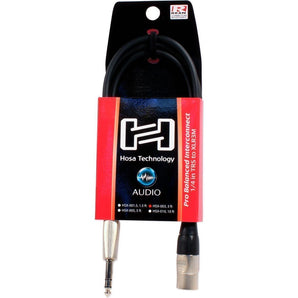 Hosa HSX-003 3 Foot Rean 1/4" TRS-XLR-3 Male Balanced Inter-Connect Cable