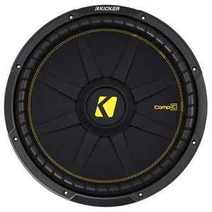 (2) KICKER 44CWCD154 CompC 15" 2400w DVC 4-Ohm Car Audio Subwoofers Subs CWCD154