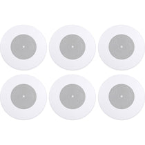 (6) CSS8018 8" Commercial 70V/100V 10W Ceiling Speakers