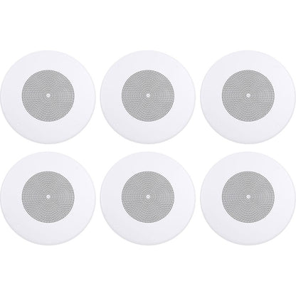 (6) CSS8018 8" Commercial 70V/100V 10W Ceiling Speakers