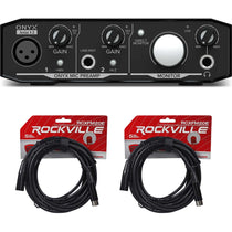 Onyx Artist 1.2 2x2 USB Audio Recording Studio Interface + (2) XLR Cables