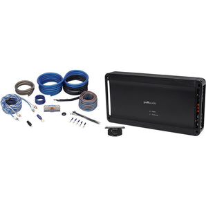 Polk Audio PAD1000.1 Mono 1200 Watt RMS 1-Ohm Car Amplifier+Amp Kit PA D1000.1