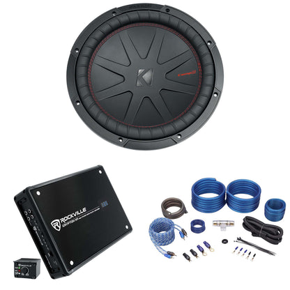 CompR 1000W 12" Subwoofer + Krypton-M1 Mono Amplifier + RWK41 Amp Kit