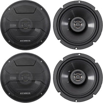 (4) ZS65CXS 6.5" Shallow Mount Car Stereo Speakers, 1200 Watt Total