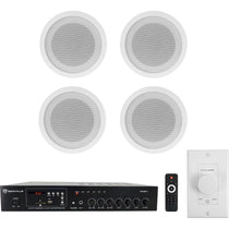 RCS80-1 + CCL5T White 4-Pack + VOL70100 White
