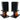 (2) Rockville RockShelf 54B Black 5.25" Home Bookshelf Speakers+8" Wood Stands