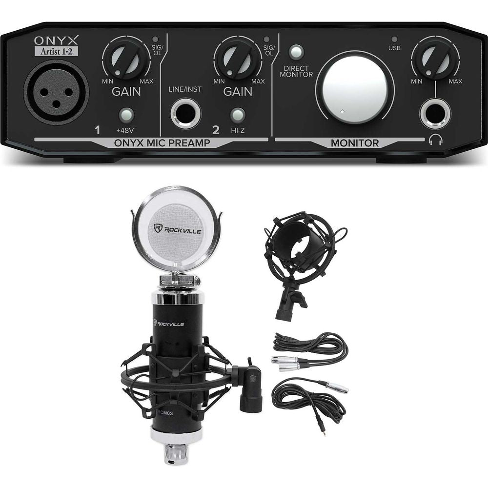 Onyx Artist 1.2 2x2 USB Recording Interface with RCM03 Microphone