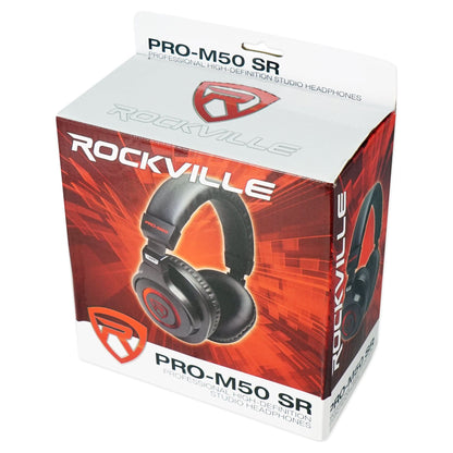 (4) PRO-M50 SR Headphones Bundle with Mackie HM-4 Headphone Amplifier