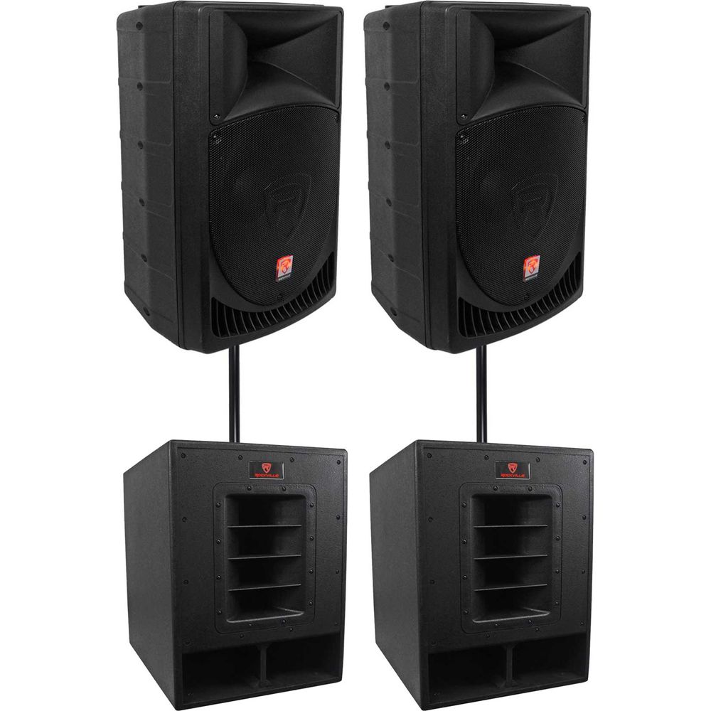RPG15 2-Pack + RBG15FA Subwoofers 2-Pack Bundle