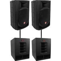 RPG15 2-Pack + RBG15FA Subwoofers 2-Pack Bundle