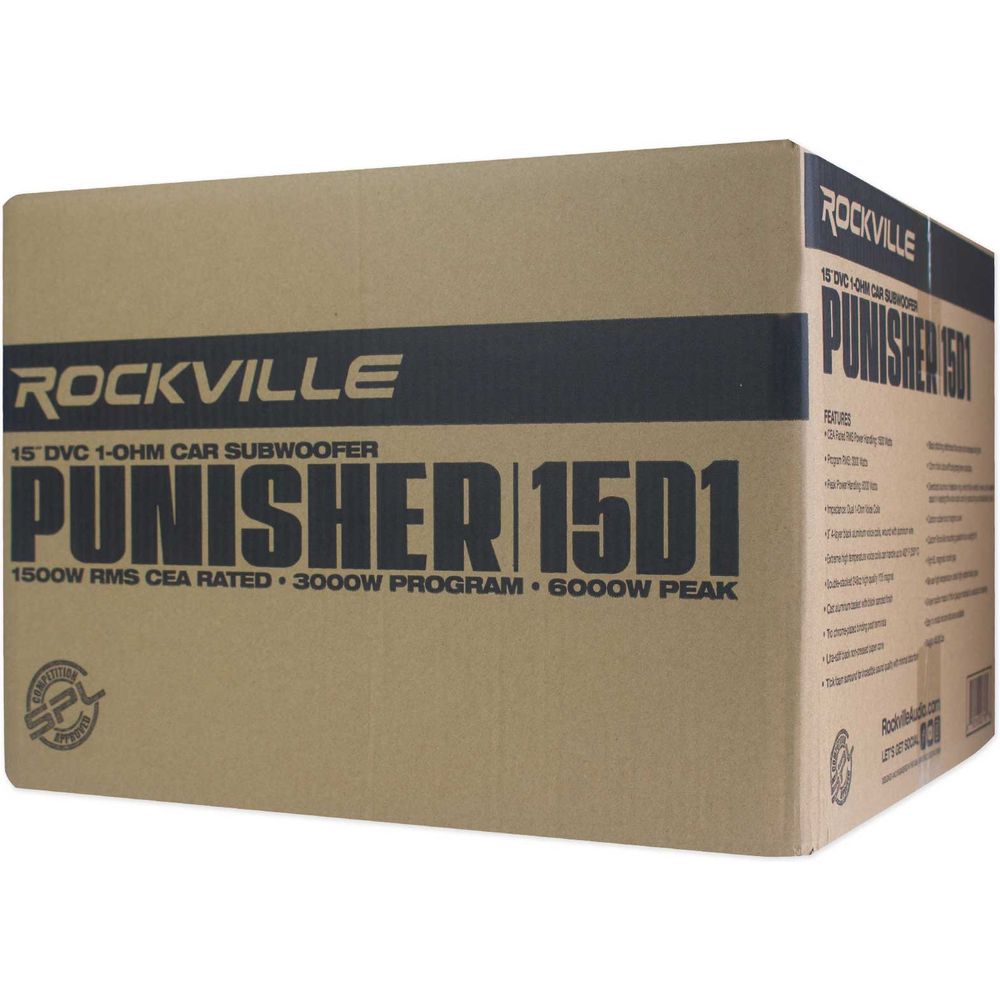 Punisher 15D1 2-Pack + dBcomp4 Mono Amplifier Bundle