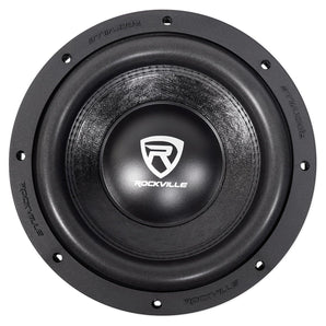 (2) Rockville W10K6D2 V2 10" 4000w Car Audio Subwoofers+Vented Sub Box Enclosure