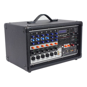 Peavey Pvi6500 6-Ch. Powered Soundboard Mixing Console Mixer For Church/School