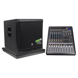 Mackie DLM12S 2000W 12" Powered Active DJ PA Subwoofer Sub+Mixer+Acoustic Riser