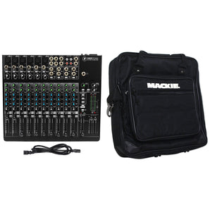 Mackie 1402VLZ4 14-channel Compact Analog Low-Noise Mixer w/ 6 ONYX Preamps+Bag