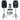 Rockville RPG122K 12" Powered Speakers w/Bluetooth+Dual UHF Wireless Mics+Stands