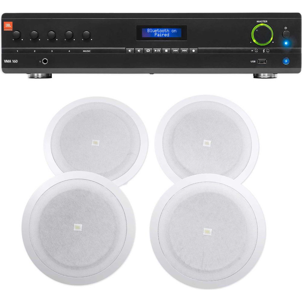 VMA160 Amplifier + 4 8" Ceiling Speakers