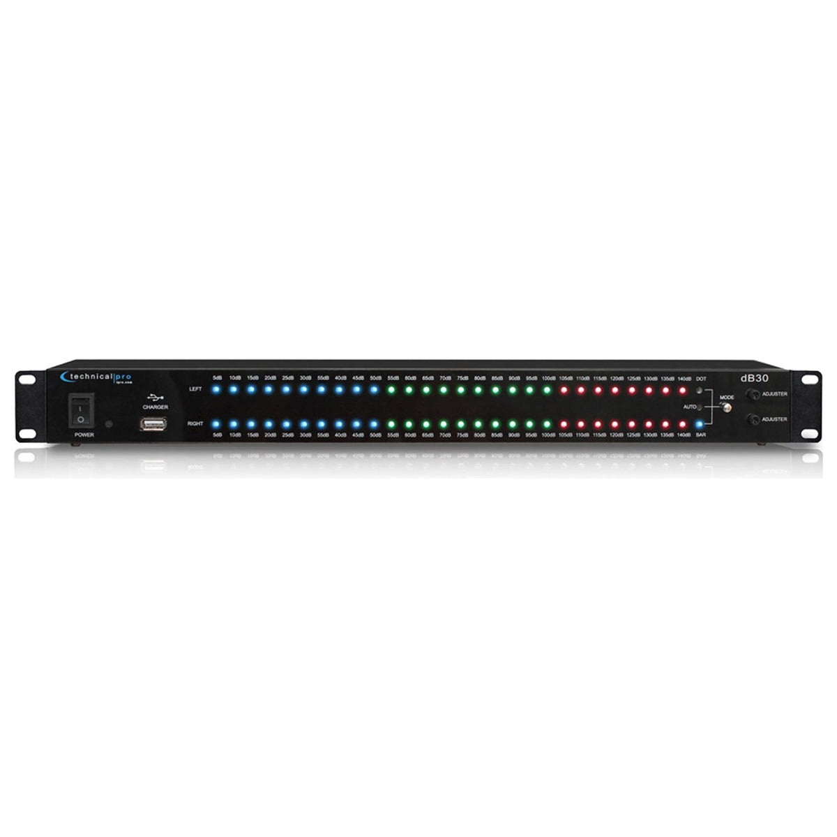 DB30 1U Rack Mount dB Decibel Meter Display