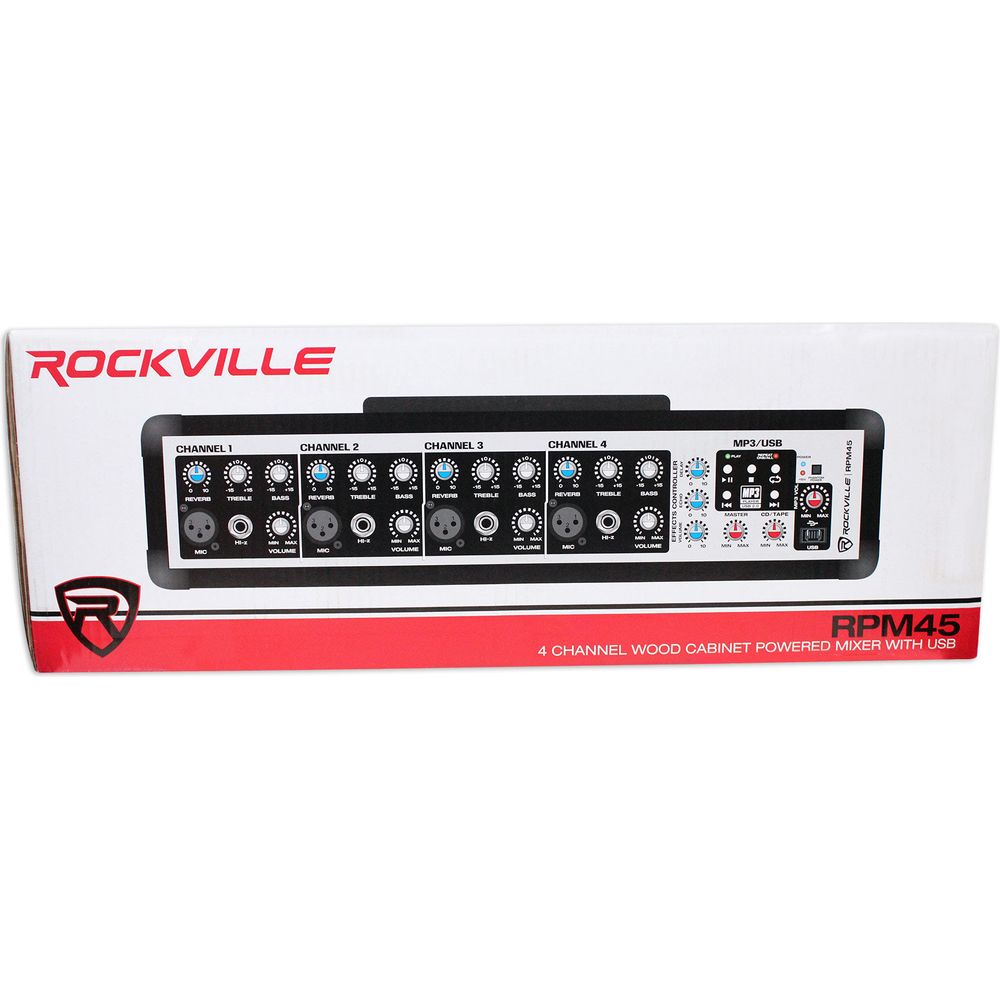 SPG88 8" 2-Pack + RPM45 Powered Mixer Bundle