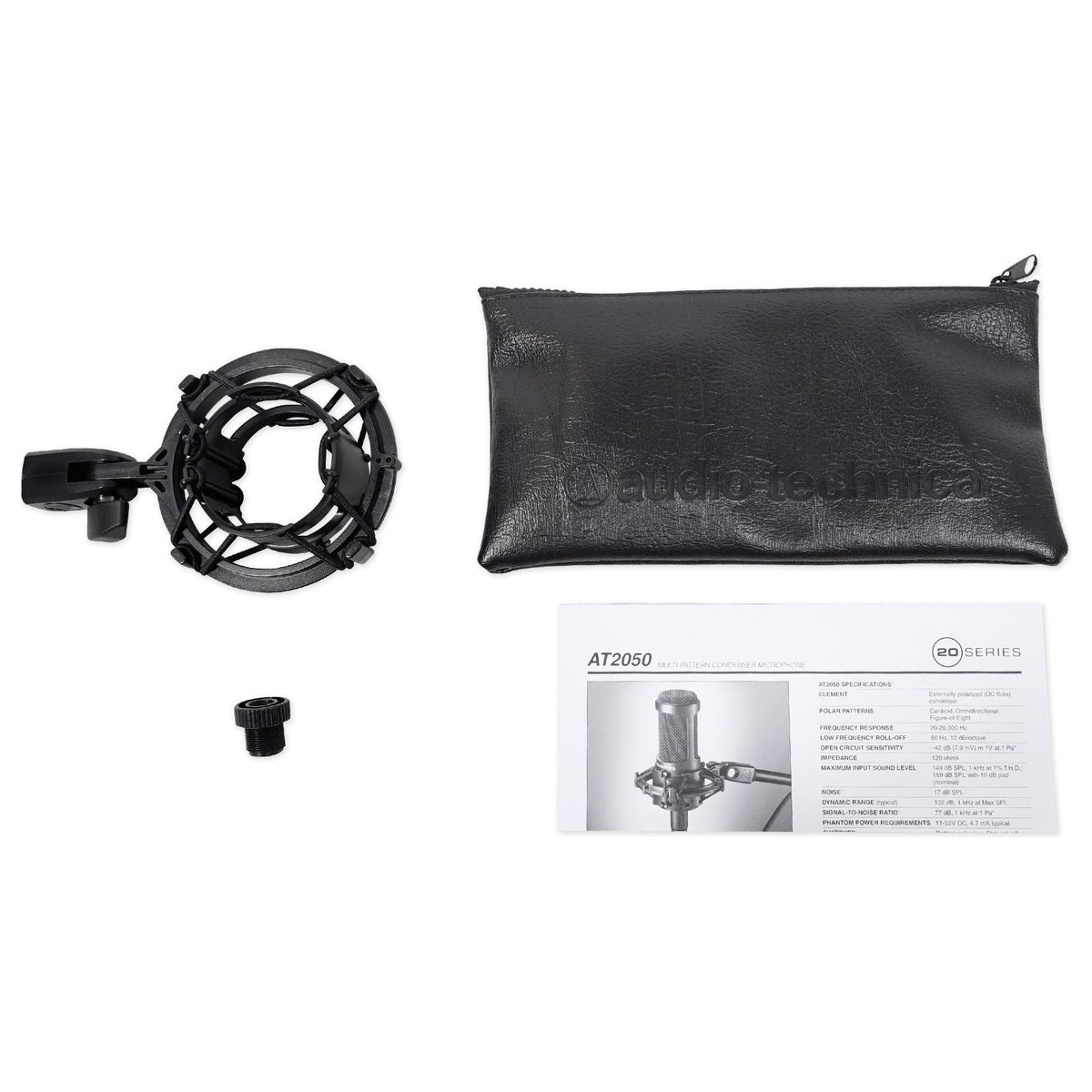 Audio Technica AT2050 Side-Address Studio Condenser Recording Microphone Mic
