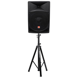 Rockville RPG15 15" Professional Powered Active 1,000w 2-Way DJ PA Speaker+Stand