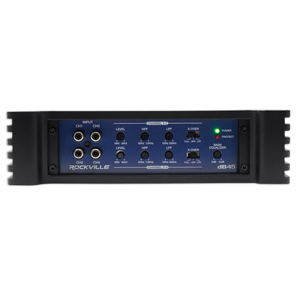 dB45 4-Channel Amplifier + 4 AWG 4-Channel Kit Bundle