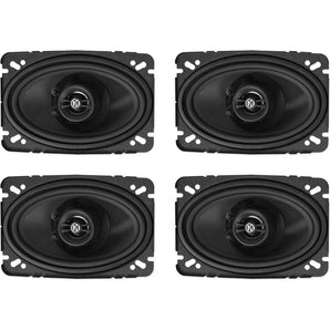 (4) Memphis Audio PRX46 4x6" 60w 2-Way Car Speakers w/Pivot Tweeters 4x6/4"x6"