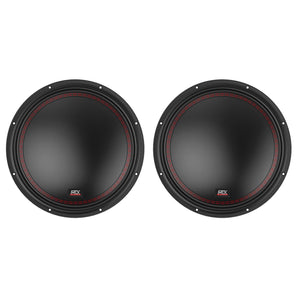 (2) MTX 5512-22 12" 1600 Watt Peak DVC 2-ohm Car Audio Subwoofers Subs