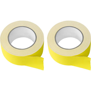 (2) Rolls Rockville Pro Audio/Stage Wire ROCK GAFF Yellow Gaffers Tape 2"x100 Ft