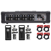 Rockville RPM45 1800w Powered 4-Channel Mixer Pro Mixing Amplifier, FX, Phantom