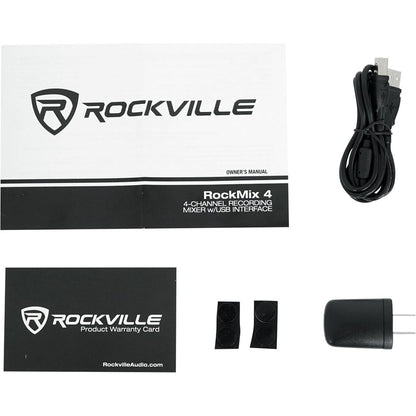 (2) SRT215 1600W 15in PA Speaker Bundle with Mixer, Stands & Headphones