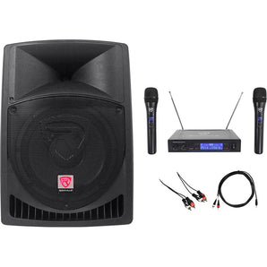 Rockville Powered 12" Pro Karaoke Machine/System 4 ipad/iphone/Android/Laptop/TV
